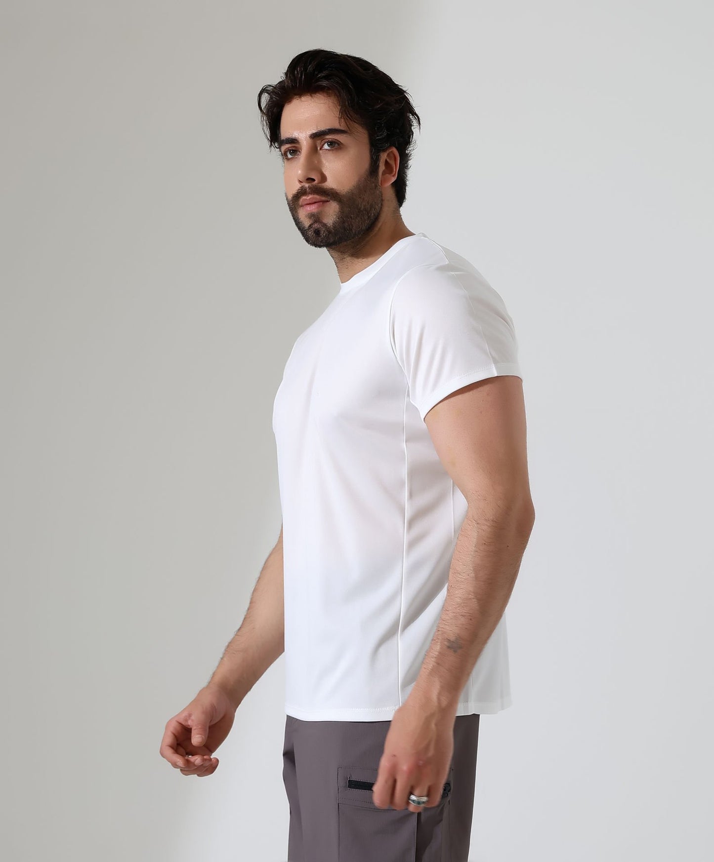 Erkek Outdoor T-shirt Beyaz