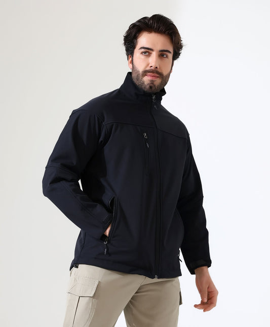 Erkek Outdoor Softshell Mont Ceket Siyah