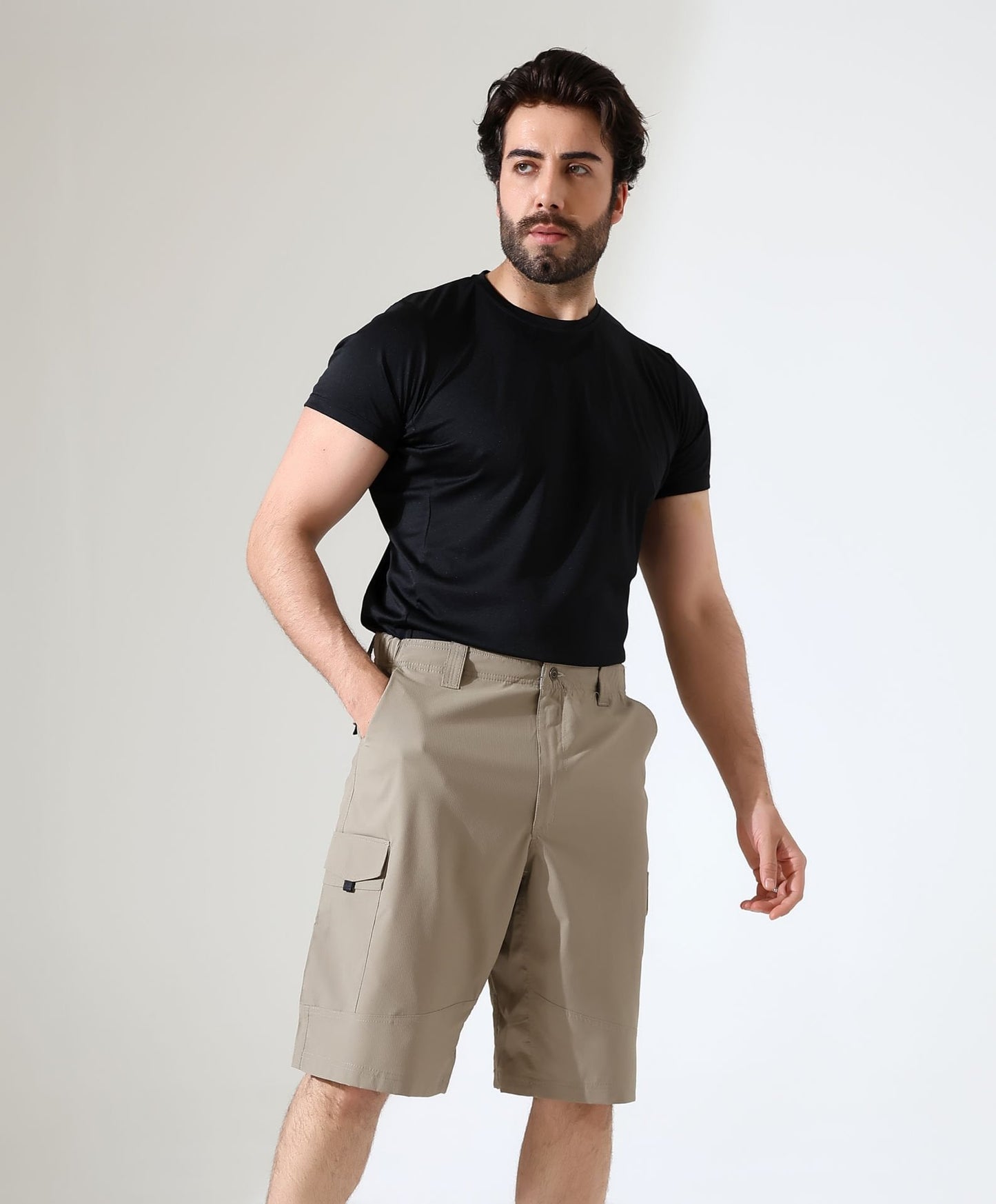 Erkek Outdoor Flex Kargo Şort Bej